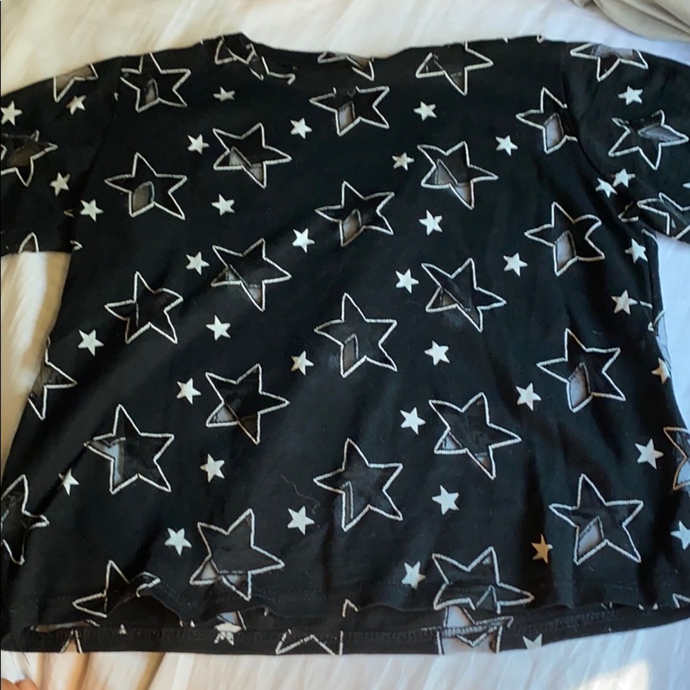 mesh star tshirt